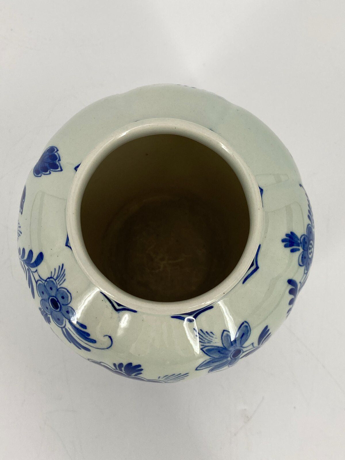 * VASE DELFTER BLAU RAAM DELFTS BLAUW HOLLAND 50ER VINTAGE