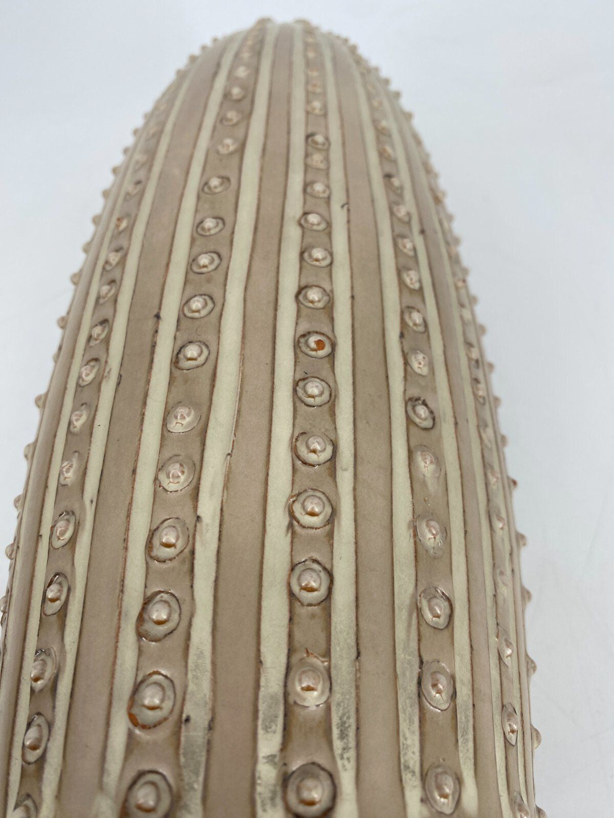 * VASE KERAMIK STUDIOKERAMIK VINTAGE GROß BEIGE FLASCHE