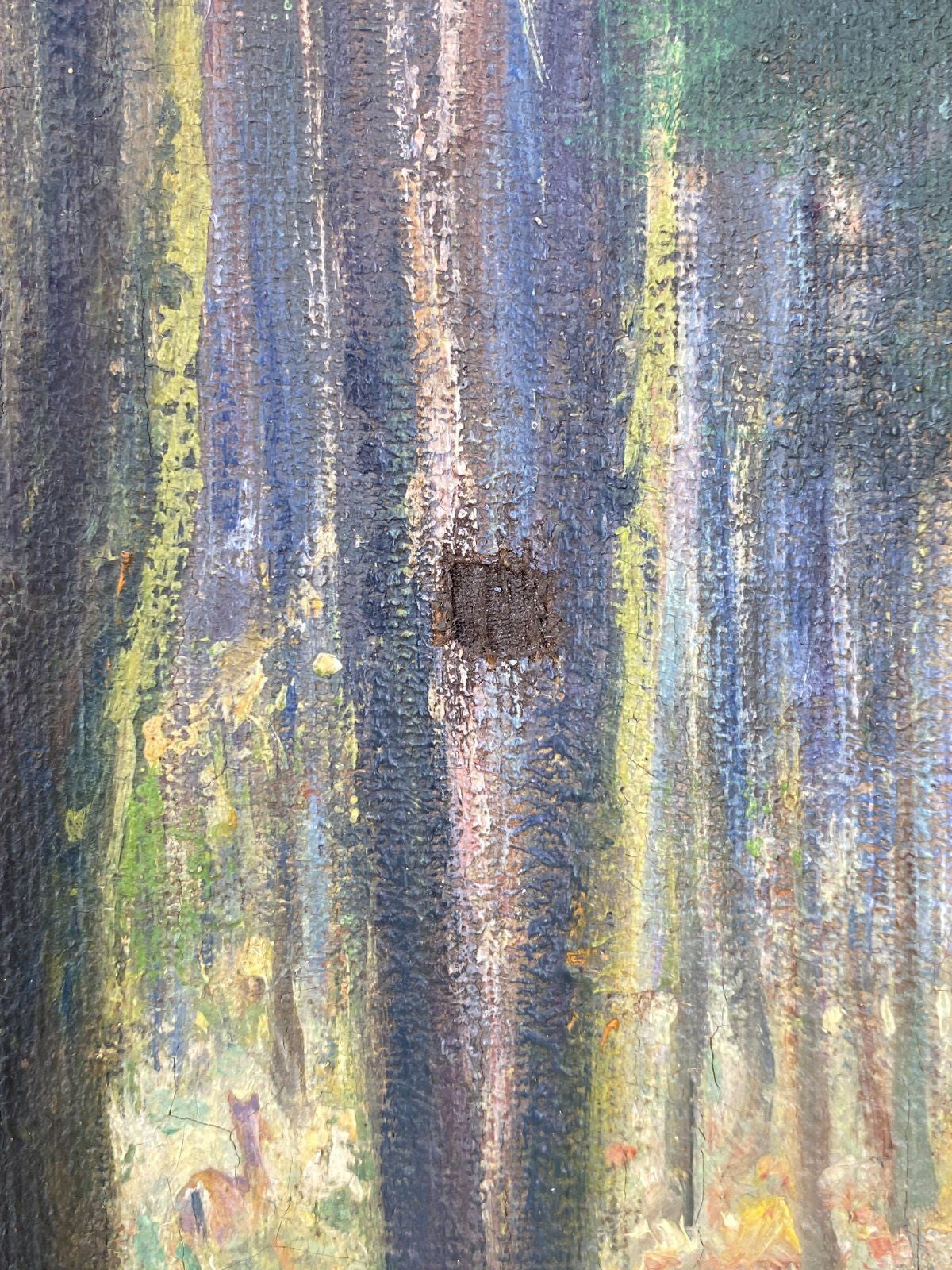 *ÖLGEMÄLDE MARTHA VON STUCKRAD WALD BEI NIKOLASSEE LANDSCHAFT