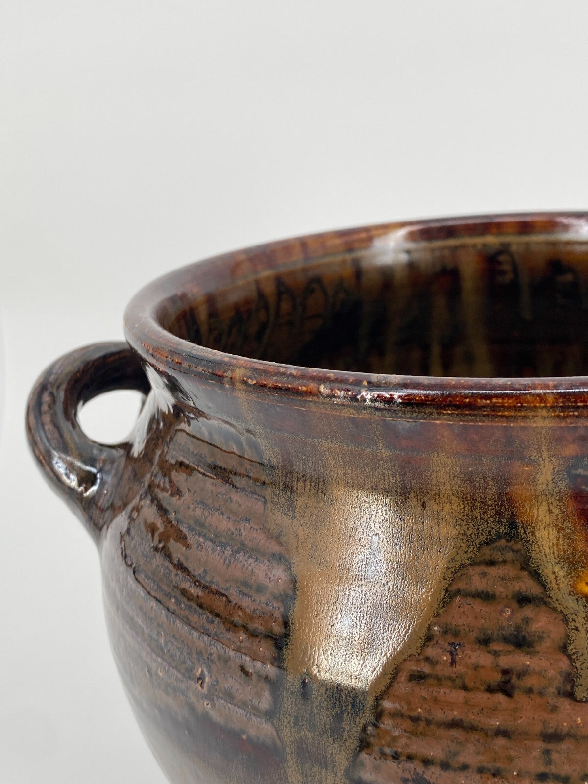 * STUDIOKERAMIK VASE TOPF SCHALE KERAMIK STEINZEUG HANDARBEIT VINTAGE 60ER