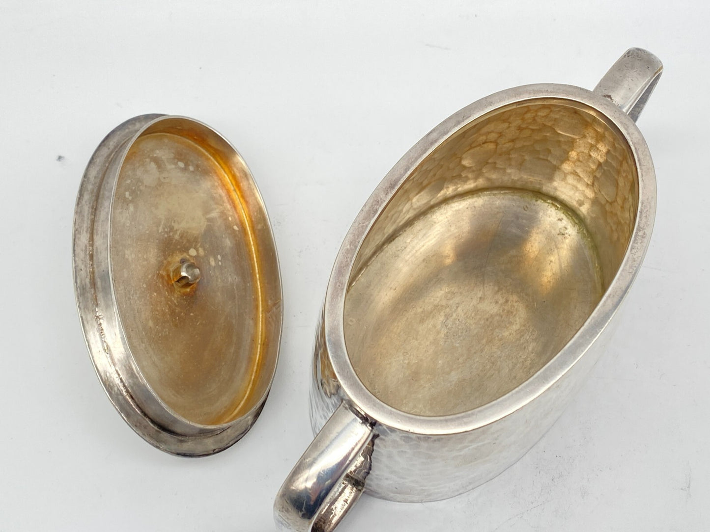 TEE SERVICE BERLINER ELECTROPLATED WARENFABRIK BEPWF 1930er ART DECO SAHNE ZUCKE