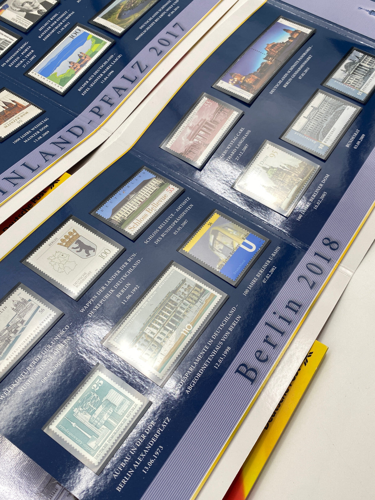 * 2 EURO MÜNZEN GEDENKSET 13 BUNDESLÄNDER MÜNZE BRIEFMARKEN 2006 - 2018