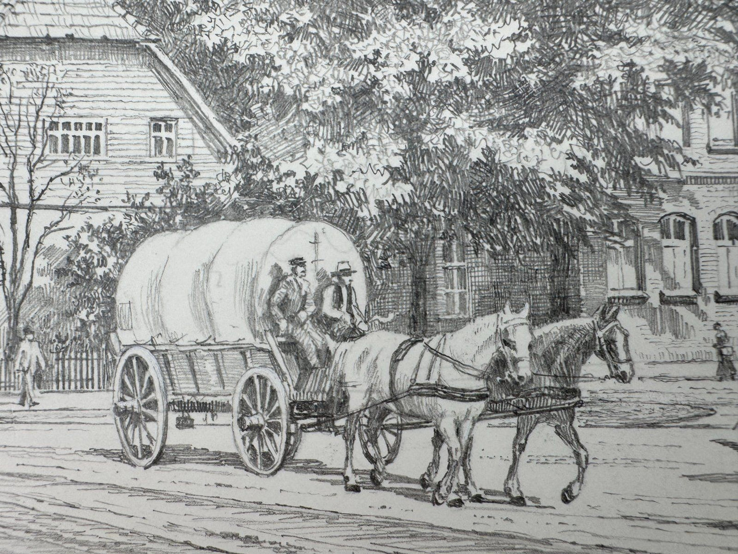 * HEINZ WEHLISCH ZEICHNUNG POLSUM GELSENKIRCHEN UM 1910 SIGNIERT