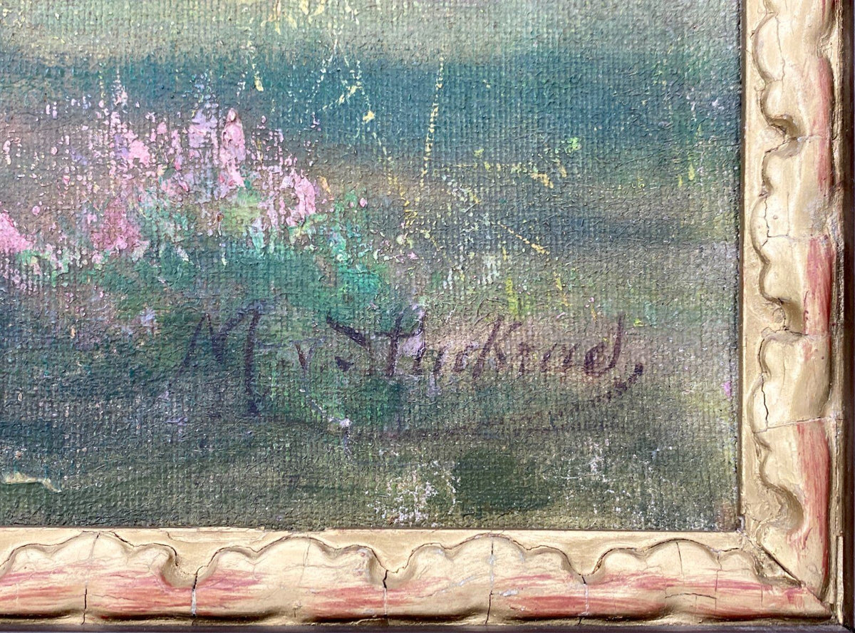 *ÖLGEMÄLDE MARTHA VON STUCKRAD WALD BEI NIKOLASSEE LANDSCHAFT