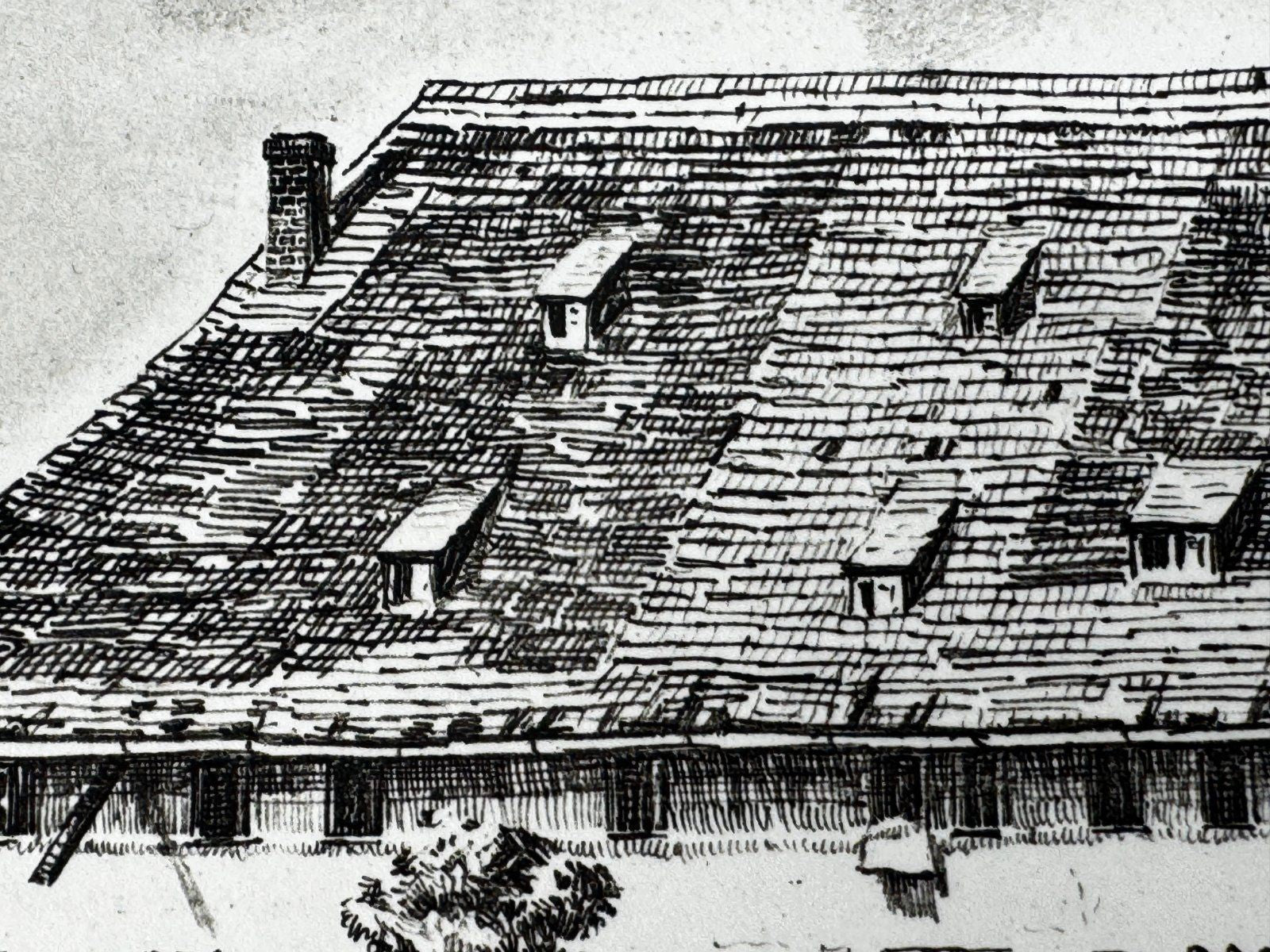 * HEINZ WEHLISCH ORIGINAL RADIERUNG SCHWARZWALDHOF IN KAPPEL