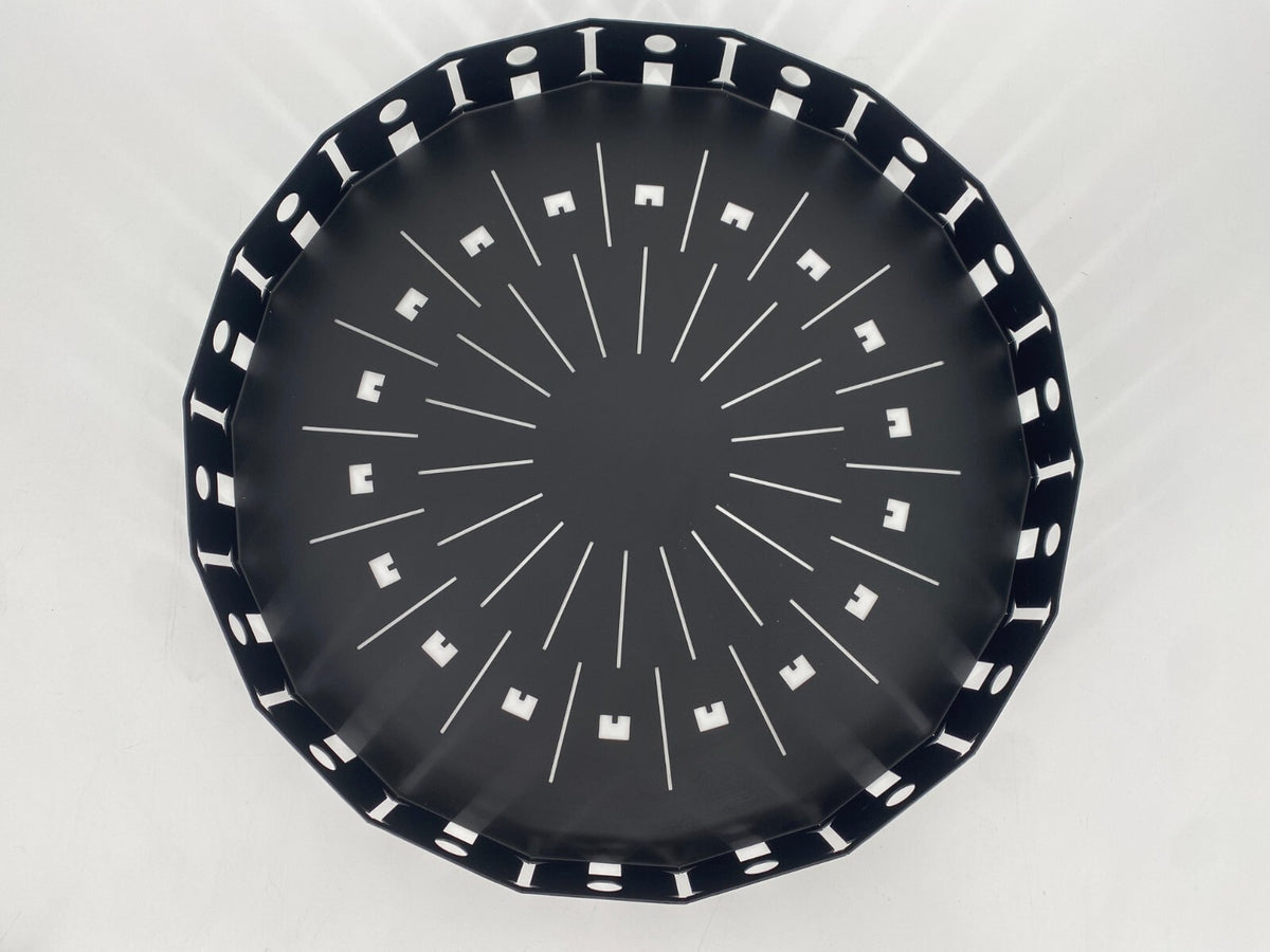 *MUSEO ALCHIMIA ALESSANDRO MENDINI TABLETT RUND ABLAGE 1986 PLATTE TRAY GROSS 44