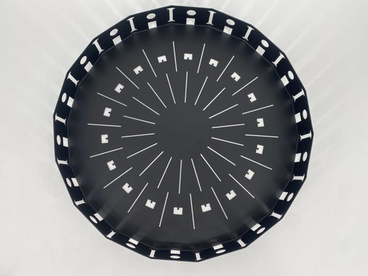 *MUSEO ALCHIMIA ALESSANDRO MENDINI TABLETT RUND ABLAGE 1986 PLATTE TRAY GROSS 44