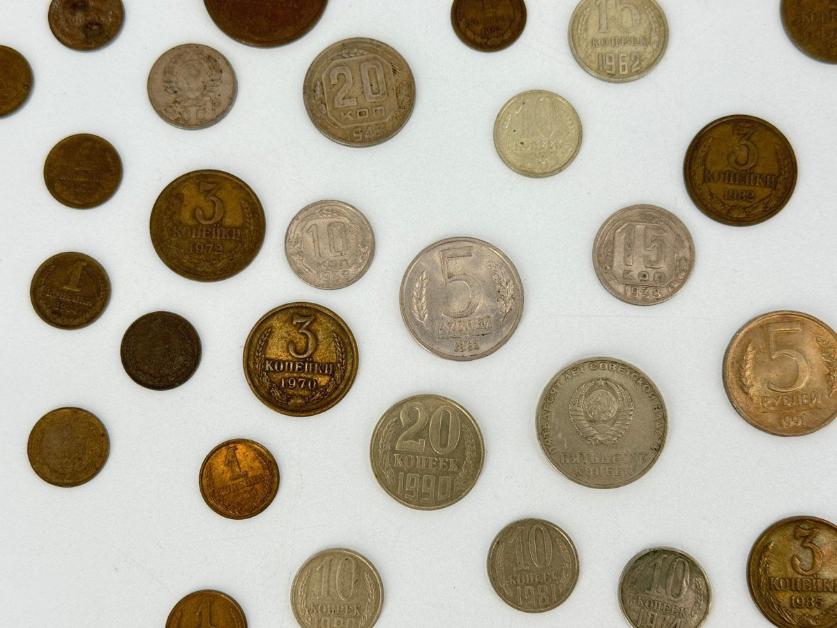 KONVOLUT RUSSLAND CCCP 1904 BIS IN DIE 90er UDSSR KOPEKEN MÜNZEN