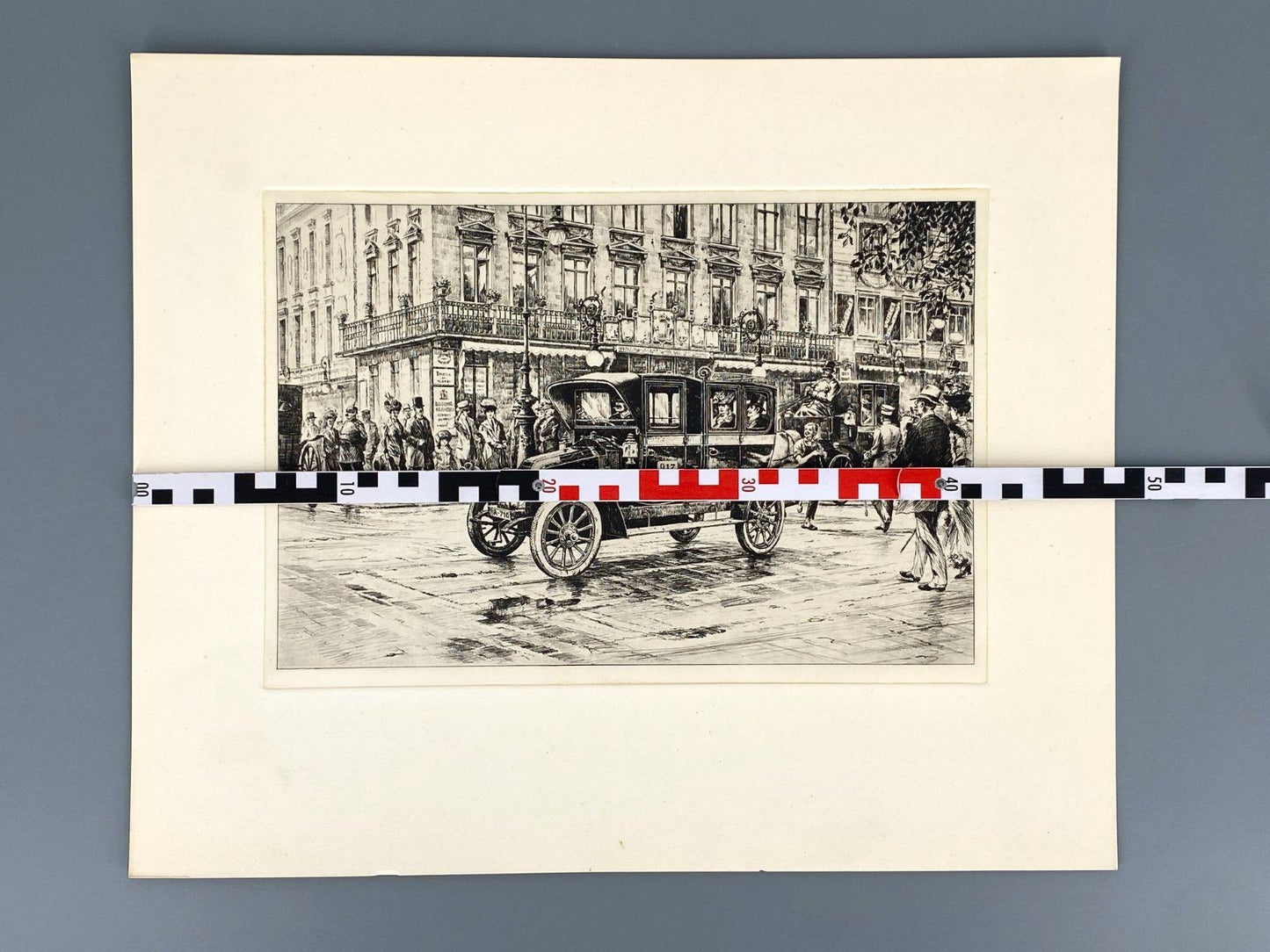 *1v6 HEINZ WEHLISCH LITHOGRAFIE BERLIN AUTOMOBIL RENAULT 1912