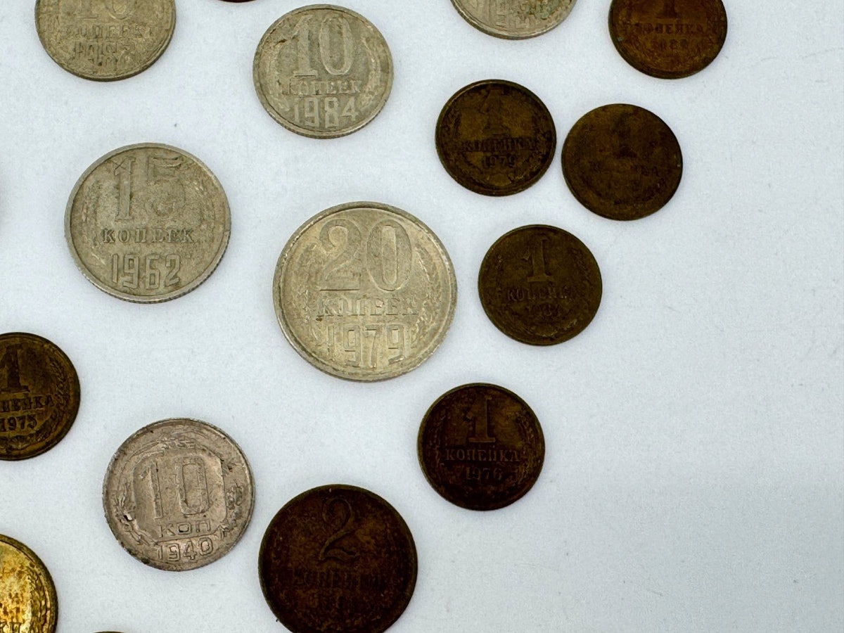 KONVOLUT RUSSLAND CCCP 1904 BIS IN DIE 90er UDSSR KOPEKEN MÜNZEN