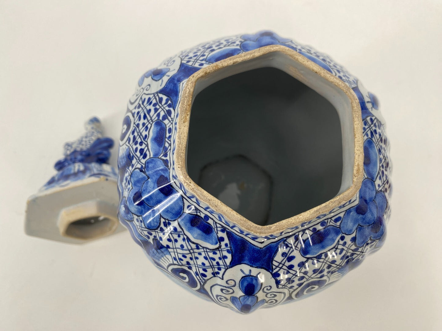 *TICHELAAR MAKKUM VASE DELFTER BLAU GROß STEINZEUG SCHIFFSDEKORATION DALMATINIER