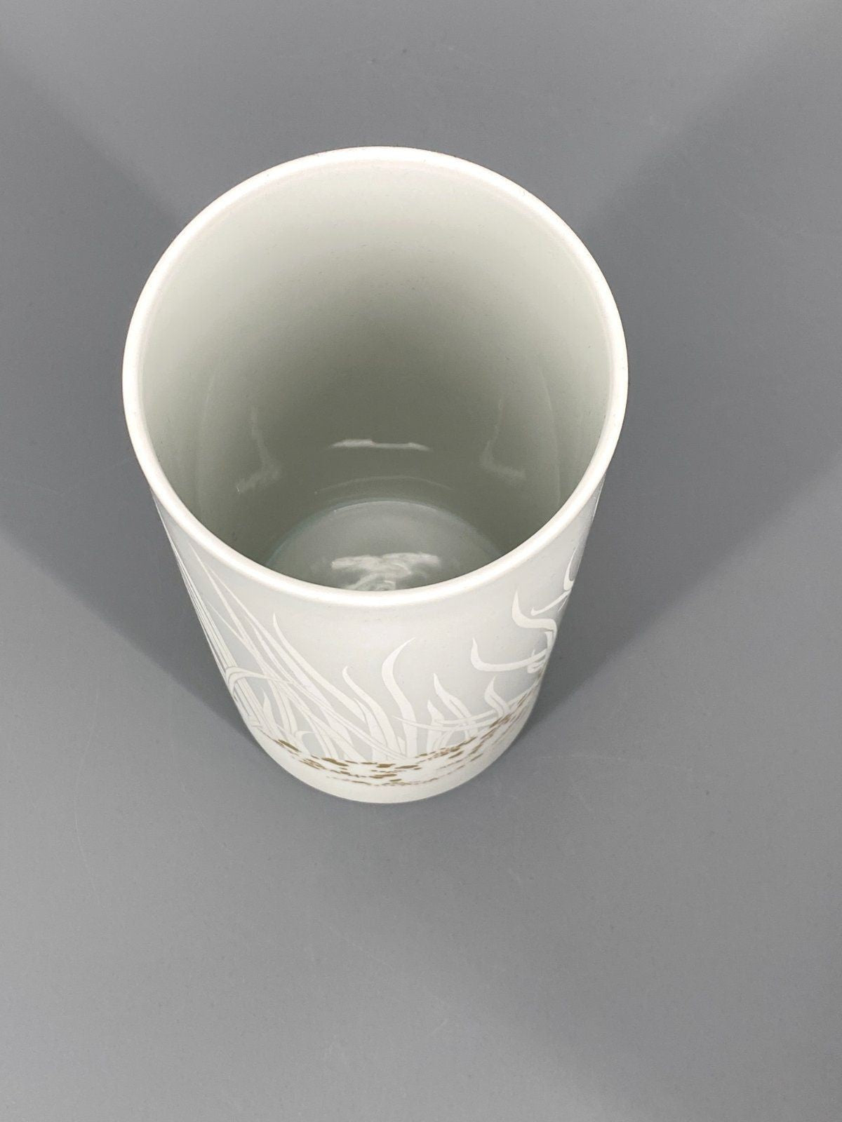 * ROSENTHAL PORZELLAN VASE WEIß GOLD GRÄSER MÜLLER BEHRENDT OVP