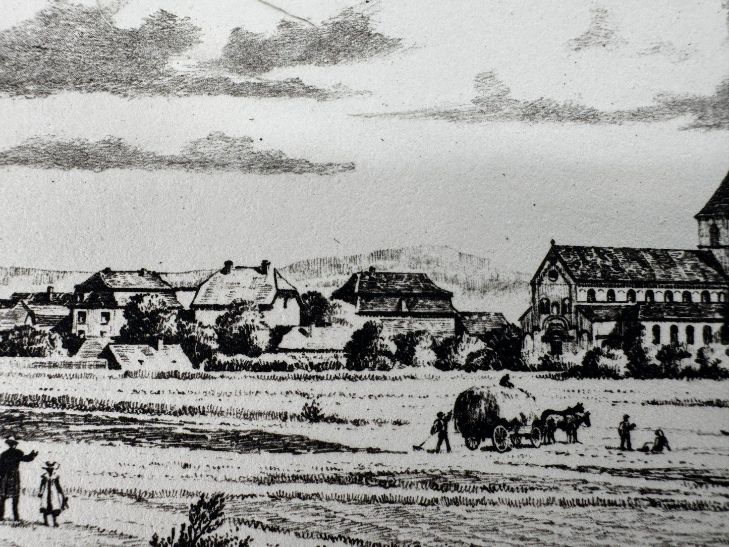 * HEINZ WEHLISCH ORIGINAL RADIERUNG SCHWARZACH UM 1905 ANSICHT