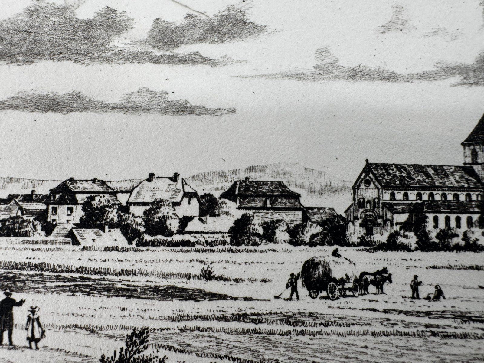 * HEINZ WEHLISCH ORIGINAL RADIERUNG SCHWARZACH UM 1905 ANSICHT