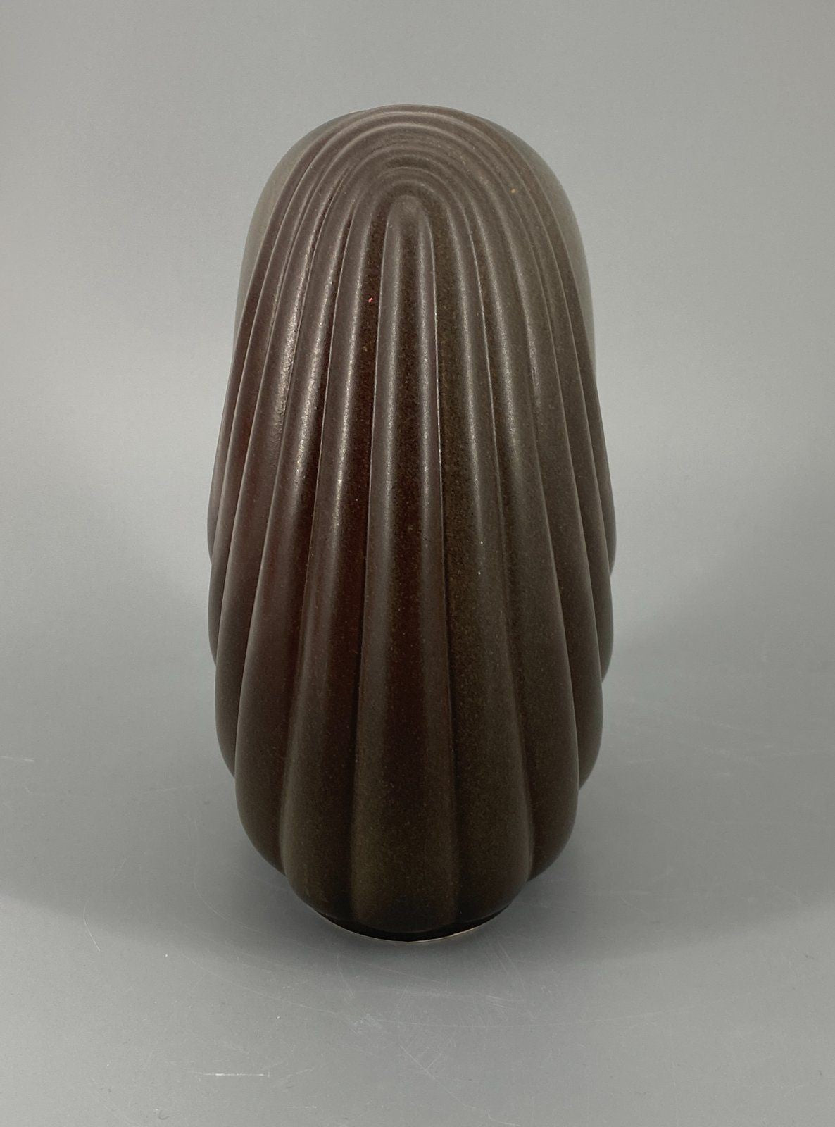 * ROSENTHAL VASE UTA FEYL BRAUN KERAMIK STUDIO LINIE 70er VINTAGE