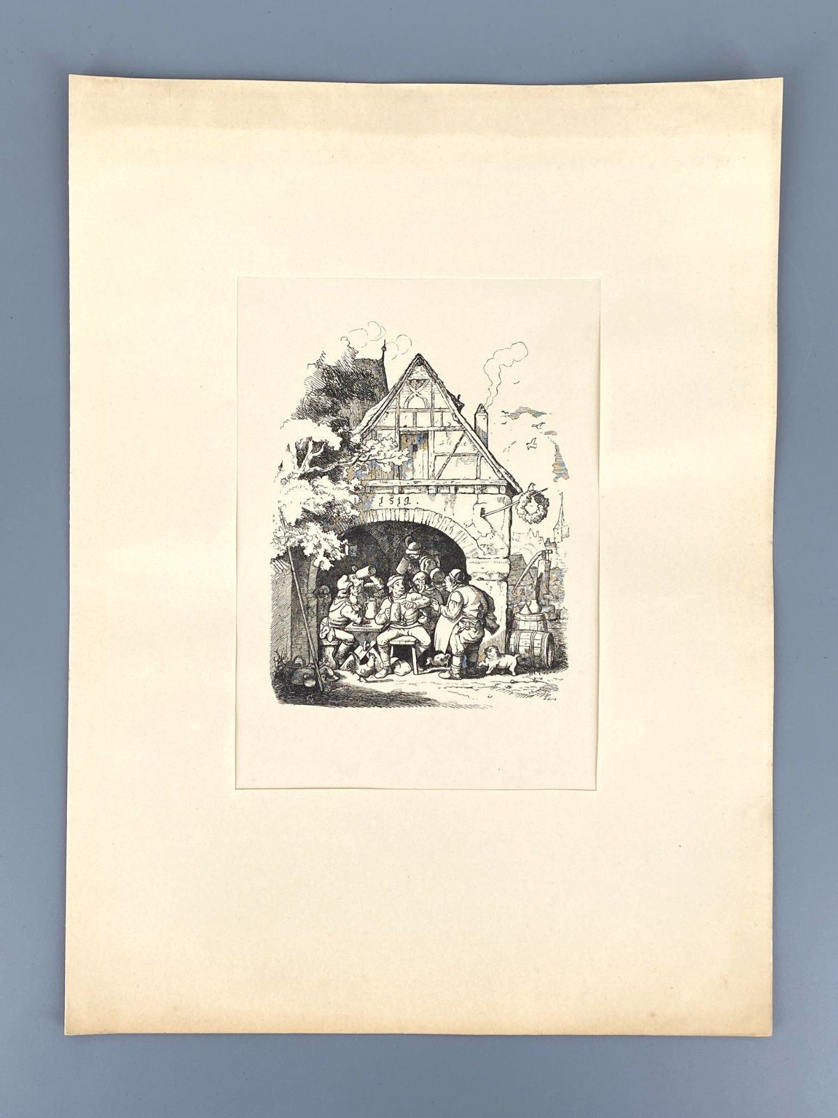 *MAPPE LUDWIG RICHTER 100 ZEICHNUNGEN MÜNCHEN 1917 SCHMIDT 61/150