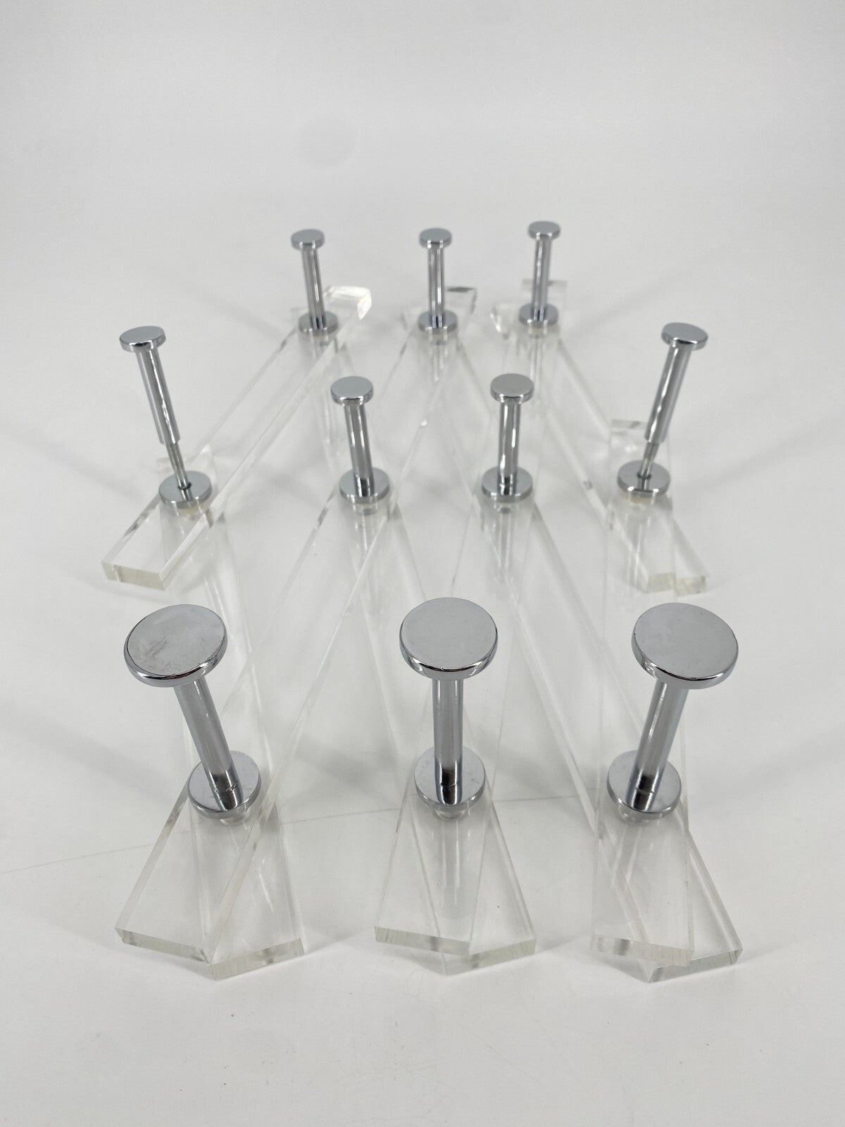 * GARDEROBE ZIEHHARMONIKA PLEXIGLAS ACRYL 70ER VINTAGE SPACE AGE WAND
