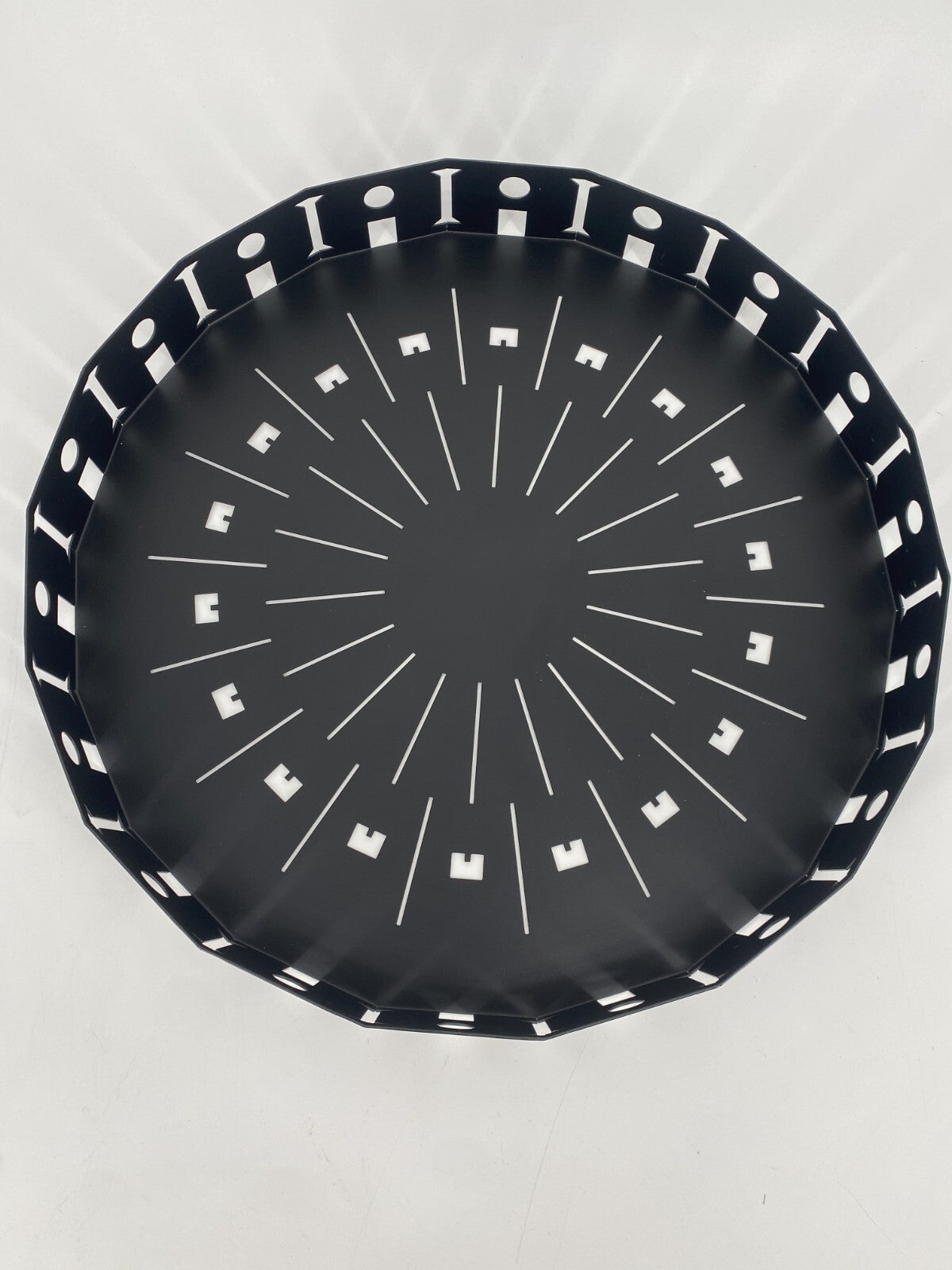 *MUSEO ALCHIMIA ALESSANDRO MENDINI TABLETT RUND ABLAGE 1986 PLATTE TRAY GROSS 44