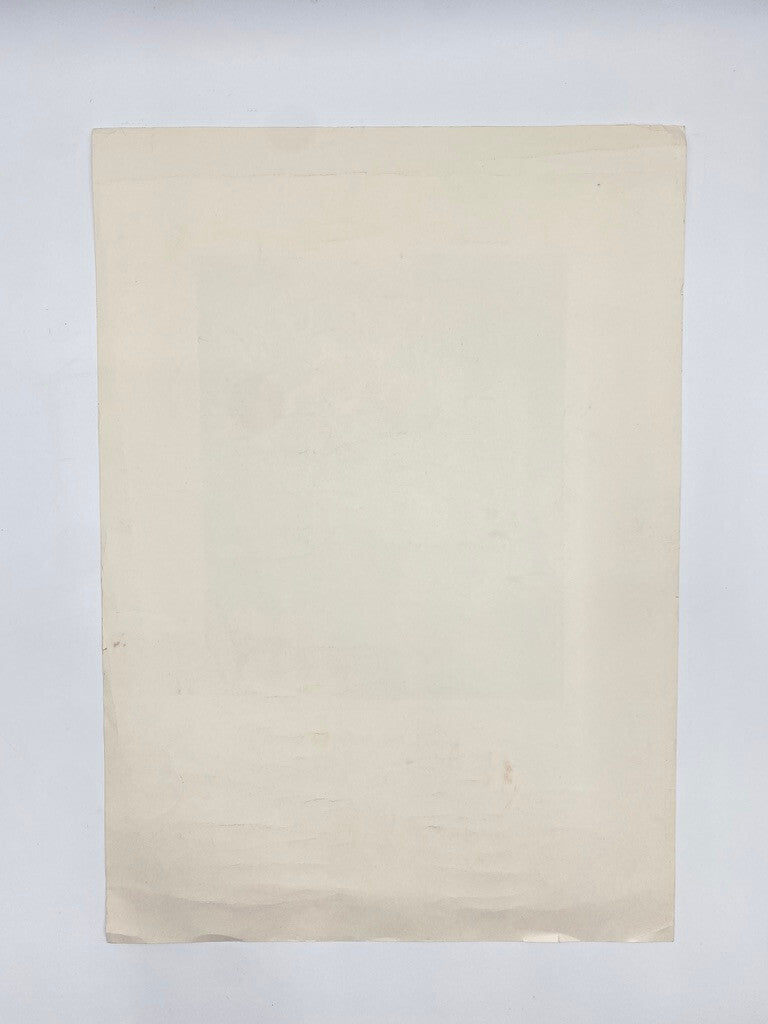 * KUNSTDRUCK ZEICHNUNG TEATIME KELLETAT ABSTRAKT DRUCK PROBE SIGNIERT VINTAGE