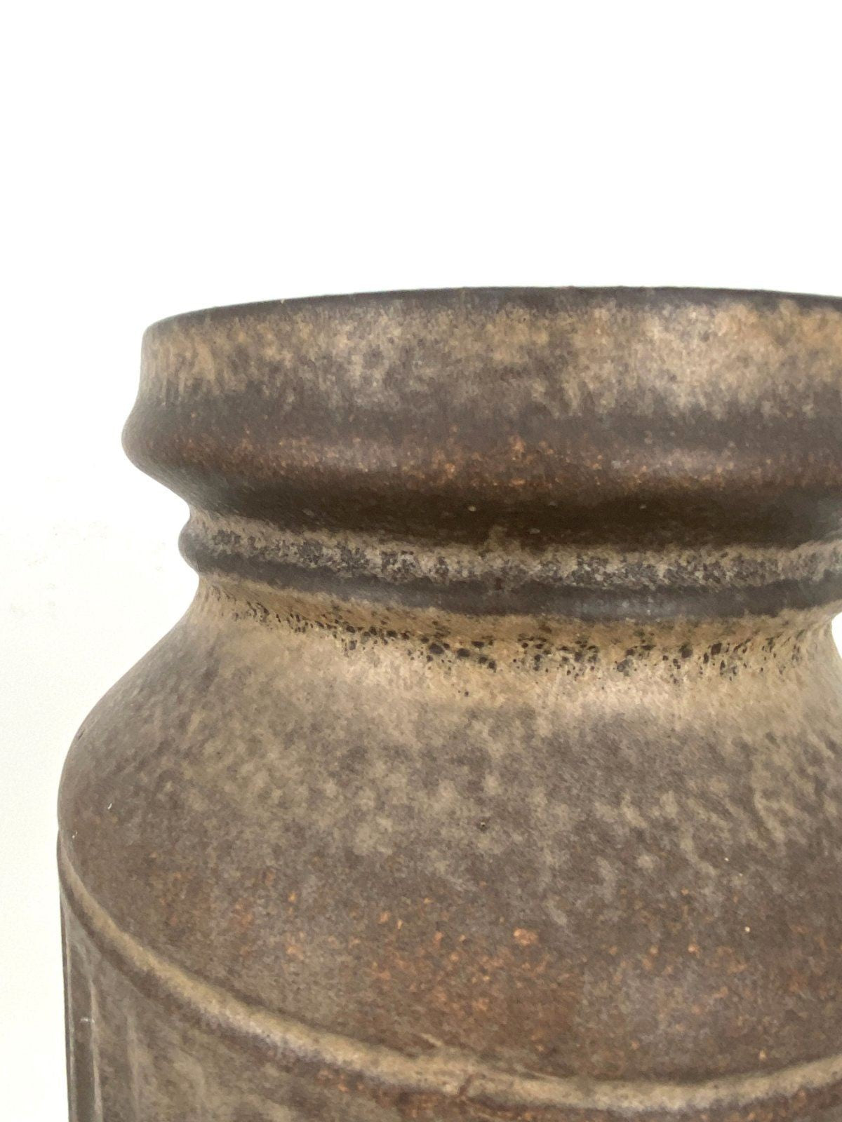 * FAT LAVA BODENVASE VASE POTTERY VULKAN 60er 70er ORANGE AUSTRIA