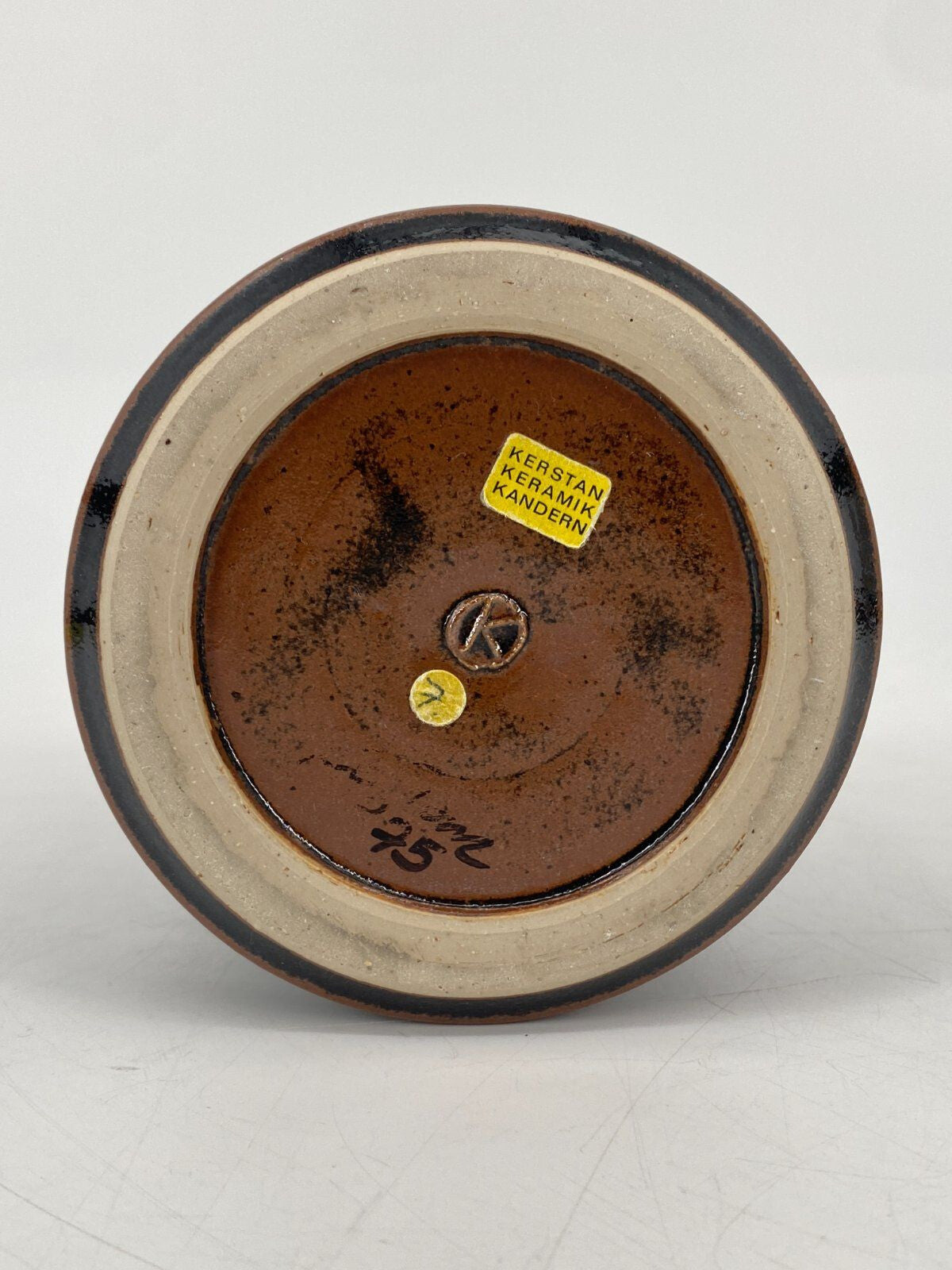 * STUDIOKERAMIK VASE ZYLINDER HORST KERSTAN GROSE KERAMIK KUNST