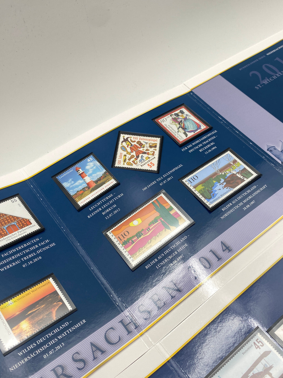 * 2 EURO MÜNZEN GEDENKSET 13 BUNDESLÄNDER MÜNZE BRIEFMARKEN 2006 - 2018