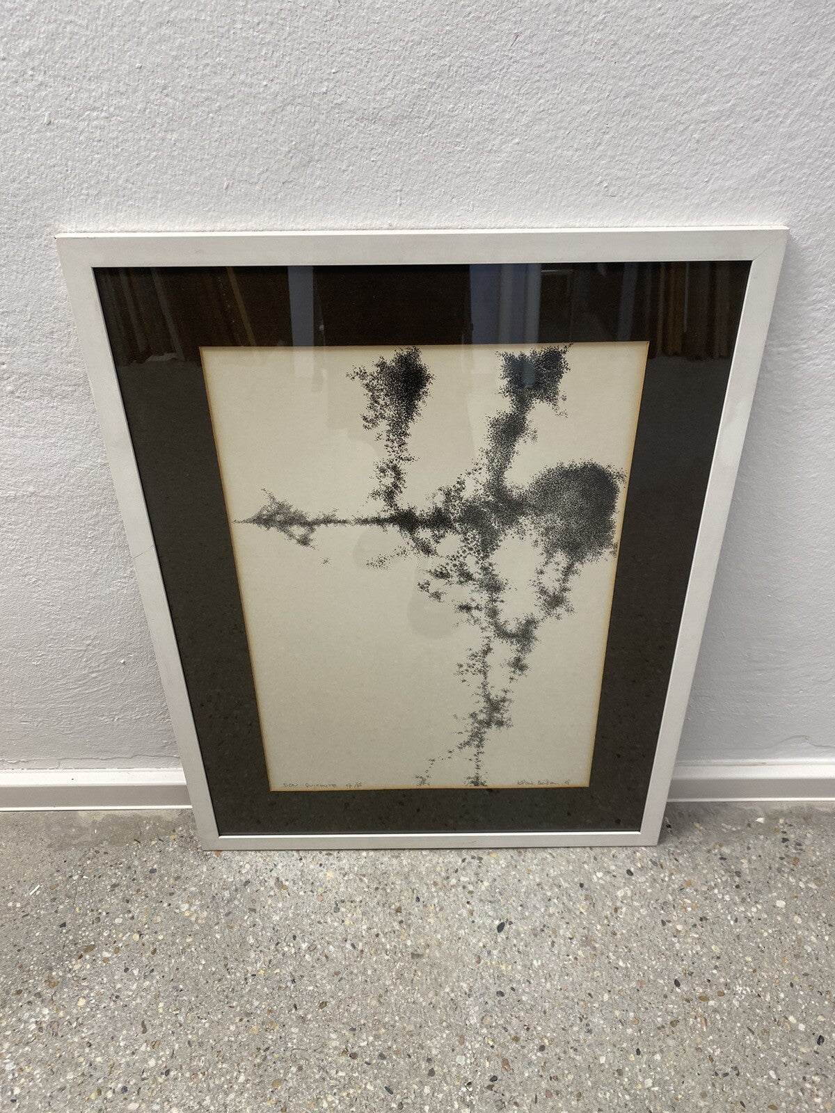 * KUNSTDRUCK SIGNIERT KLAUS BEISTEN DON QUICHOTE 68 17/45 GERAHMT PASSEPARTOUT