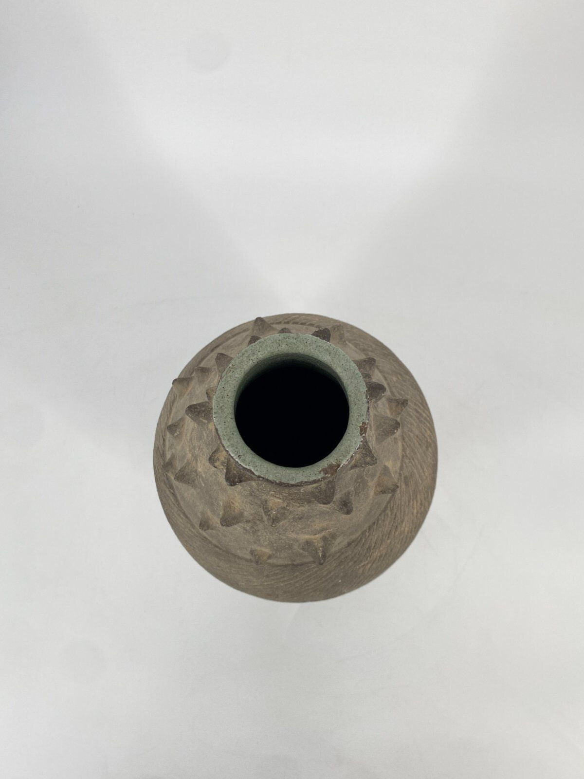 * VASE KERAMIK OAXACAN SPITZEN MID CENTURY BRUTALISMUS STEINZEUG TON MEXICO