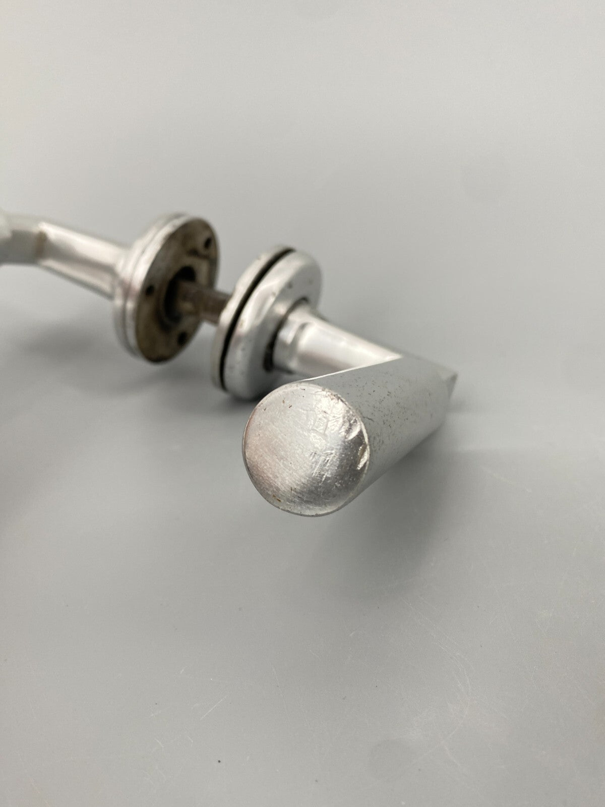 * 2 x TÜRGRIFF TÜRKLINKE DRÜCKER GARNITUR BAUHAUS ALUGUSS ALU VINTAGE