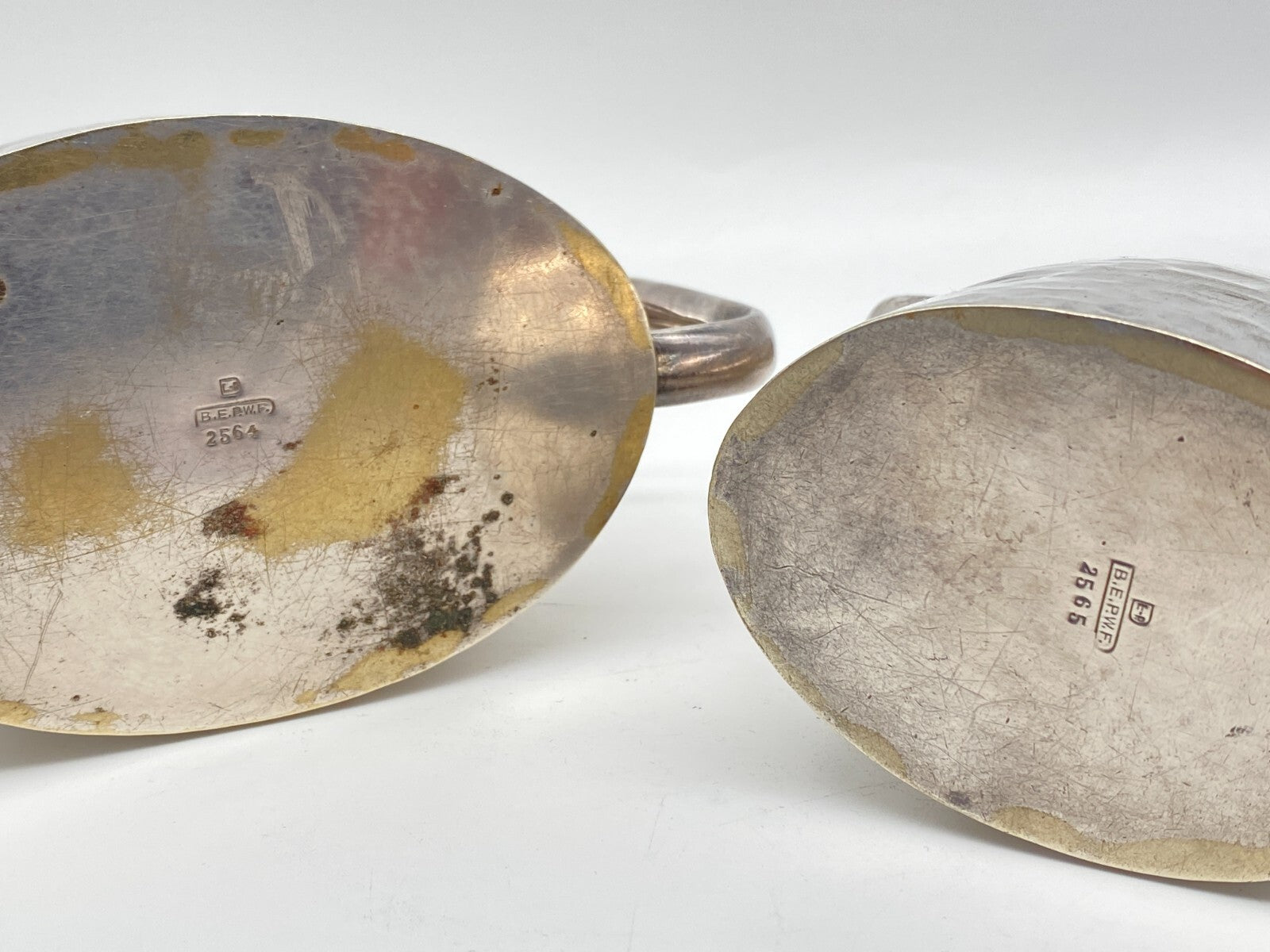 TEE SERVICE BERLINER ELECTROPLATED WARENFABRIK BEPWF 1930er ART DECO SAHNE ZUCKE
