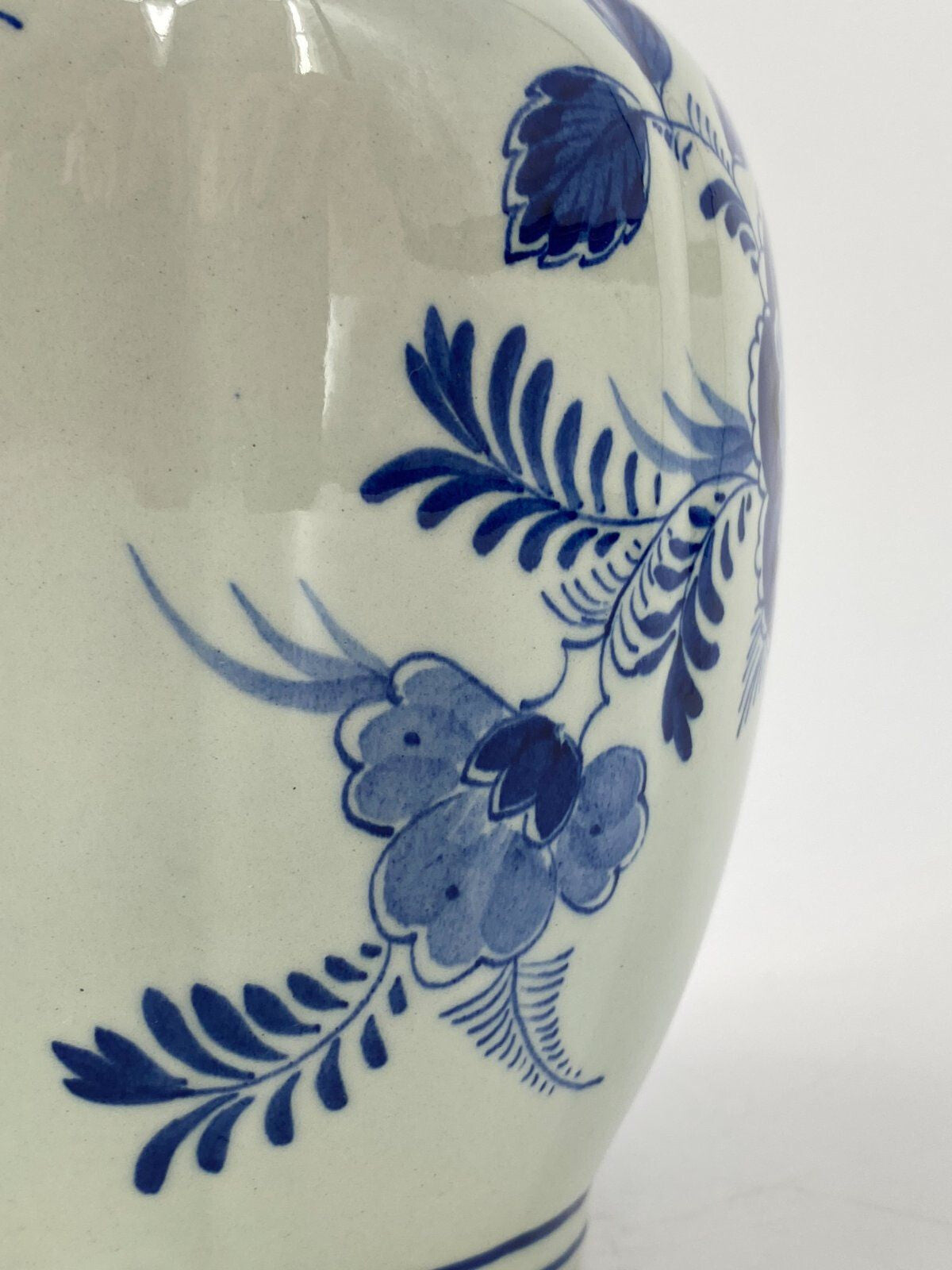 * VASE DELFTER BLAU RAAM DELFTS BLAUW HOLLAND 50ER VINTAGE