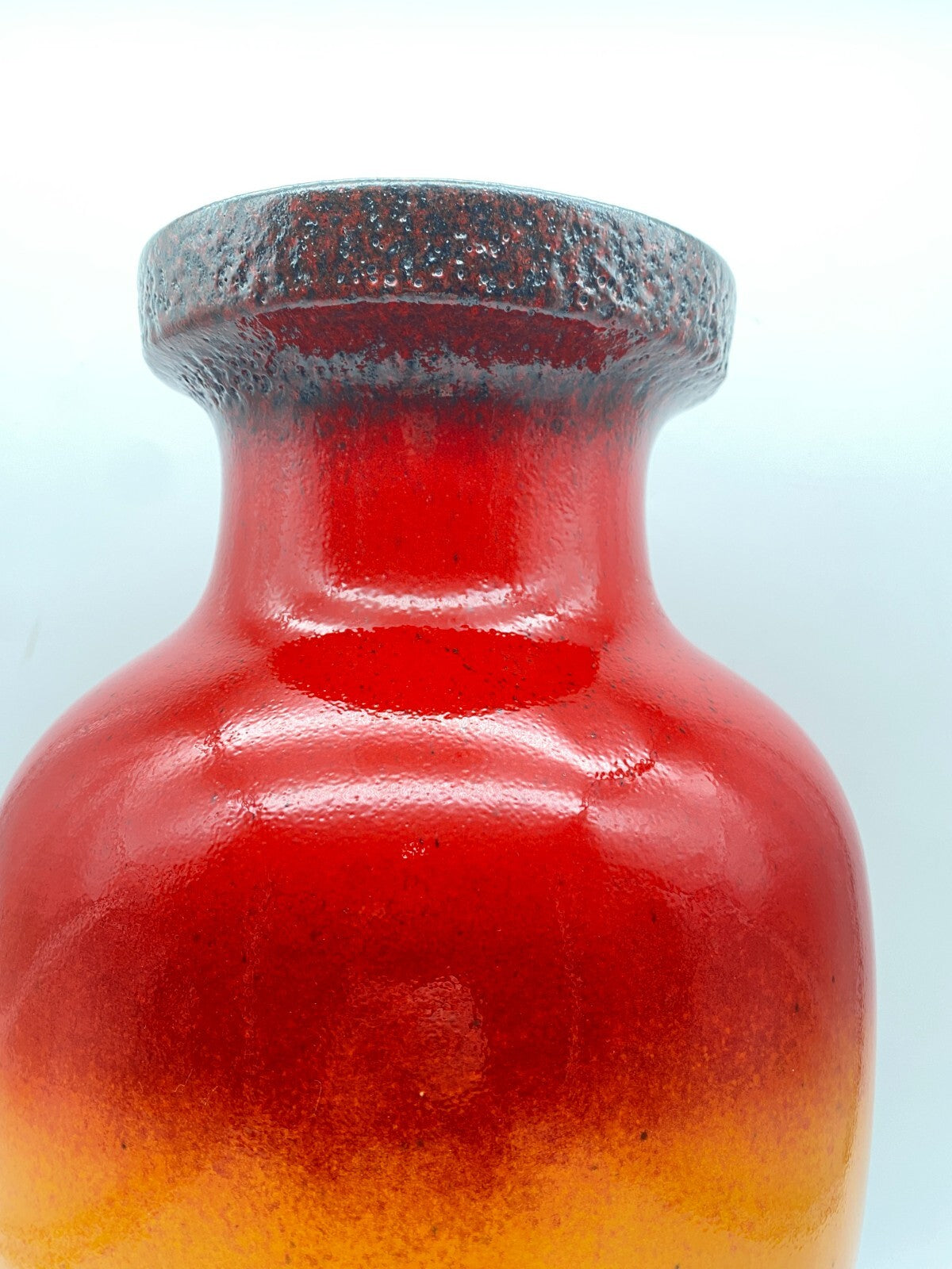 GROßE FAT LAVA SCHEURICH BODENVASE BLUMENVASE KERAMIK 1960ER JAHRE WEST GERMANY