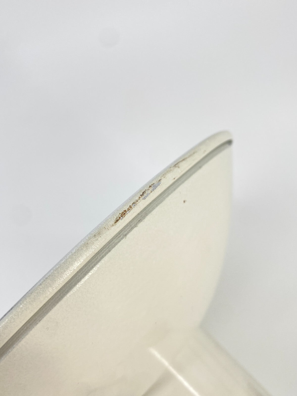 * KLEMMLAMPE SPOT CREME WEIß CHROM FACETTIERT VINTAGE 60ER 70ER