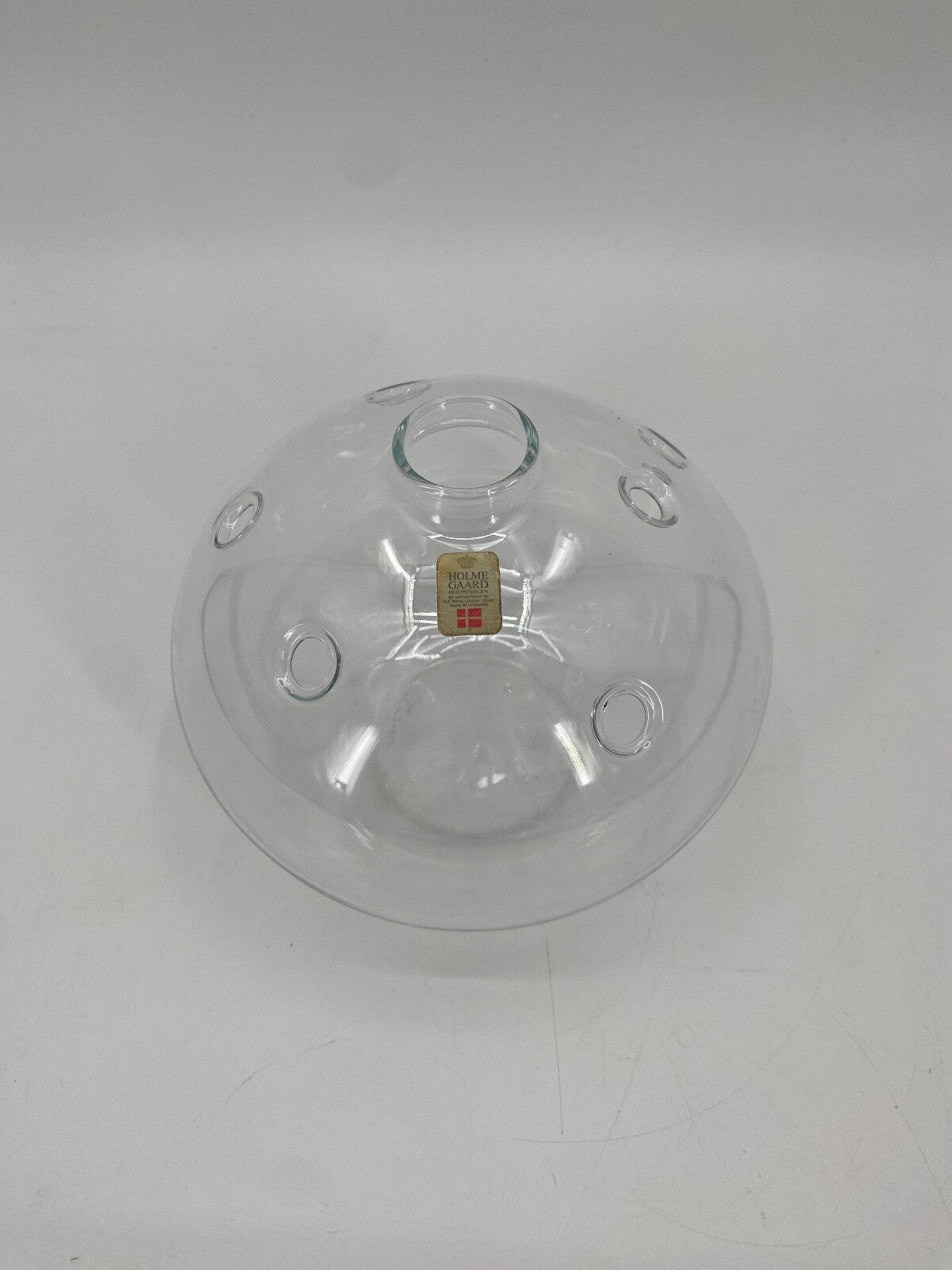 * HOLMEGAARD METEOR HULL VASE MICHAEL BANG 70ER TRANSPARENT GLAS VINTAGE DANISH