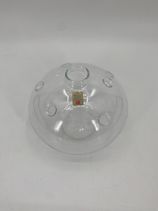 * HOLMEGAARD METEOR HULL VASE MICHAEL BANG 70ER TRANSPARENT GLAS VINTAGE DANISH