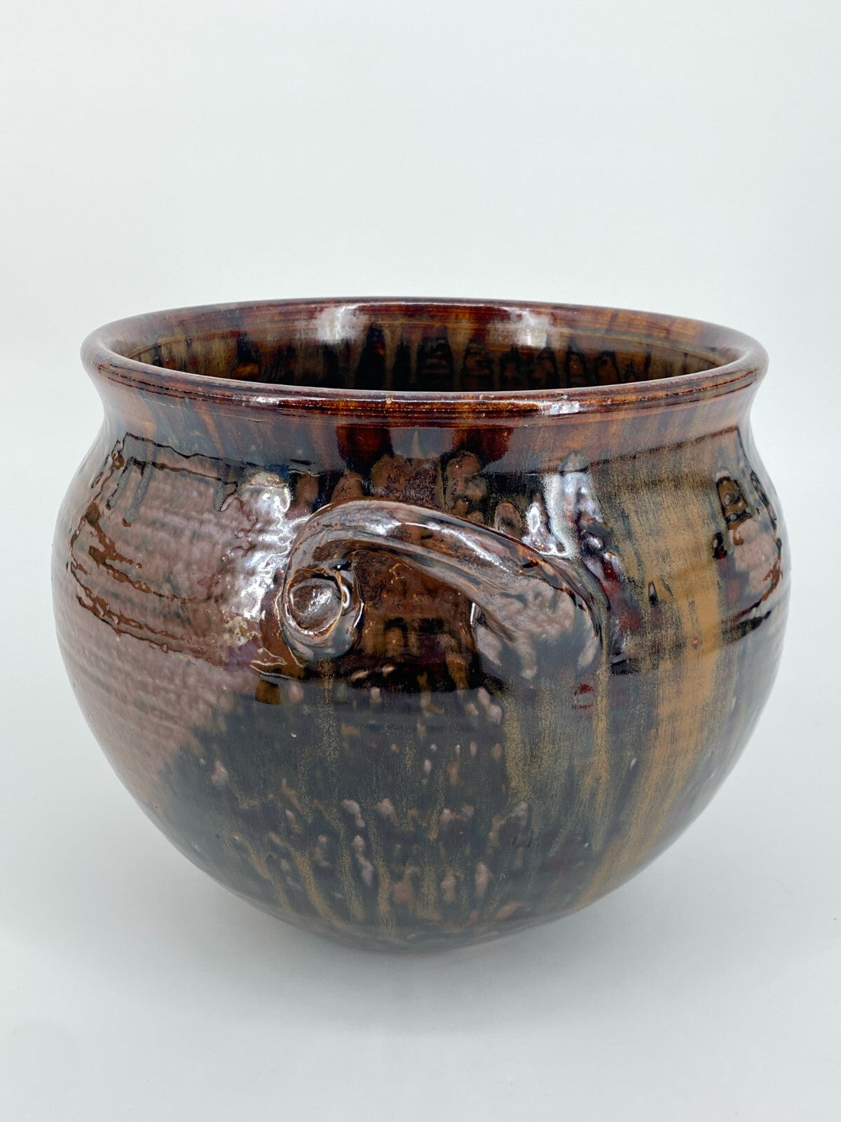 * STUDIOKERAMIK VASE TOPF SCHALE KERAMIK STEINZEUG HANDARBEIT VINTAGE 60ER