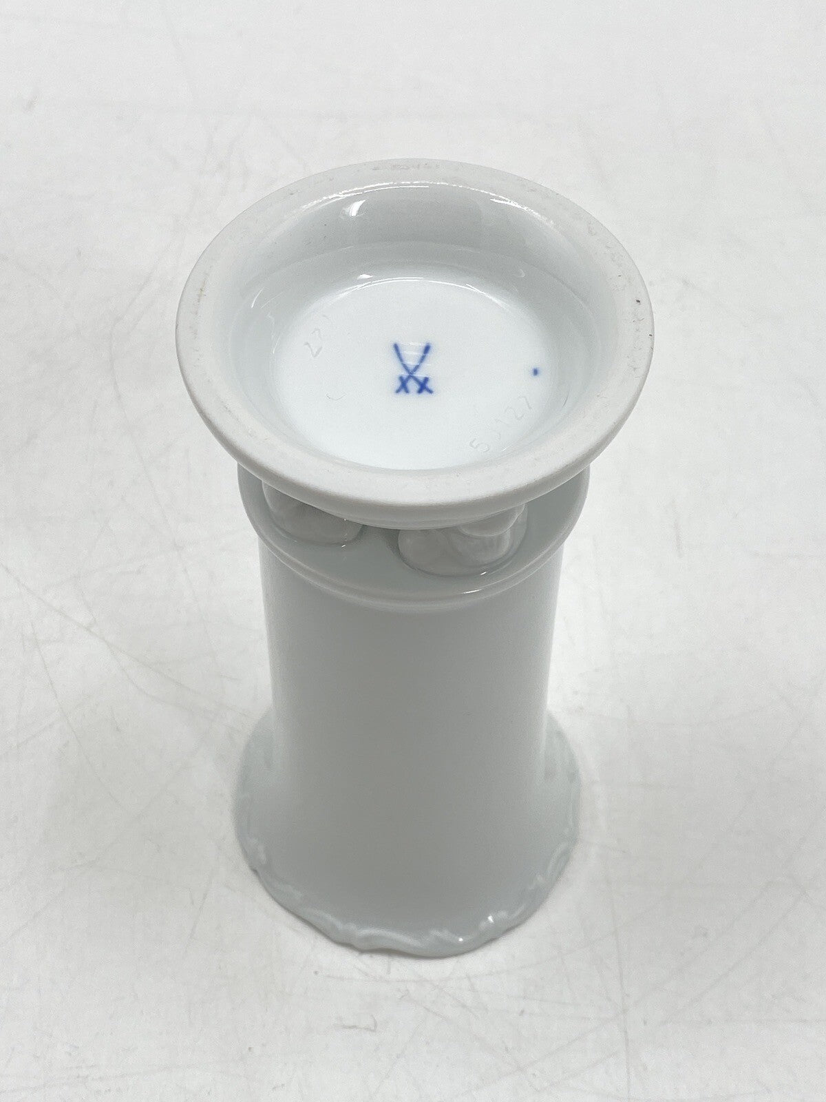 * MEISSEN KONVOLUT 2 SCHALEN VASE KLEIN TATZEN PFOTEN PORZELLAN WEIß 4. WAHL