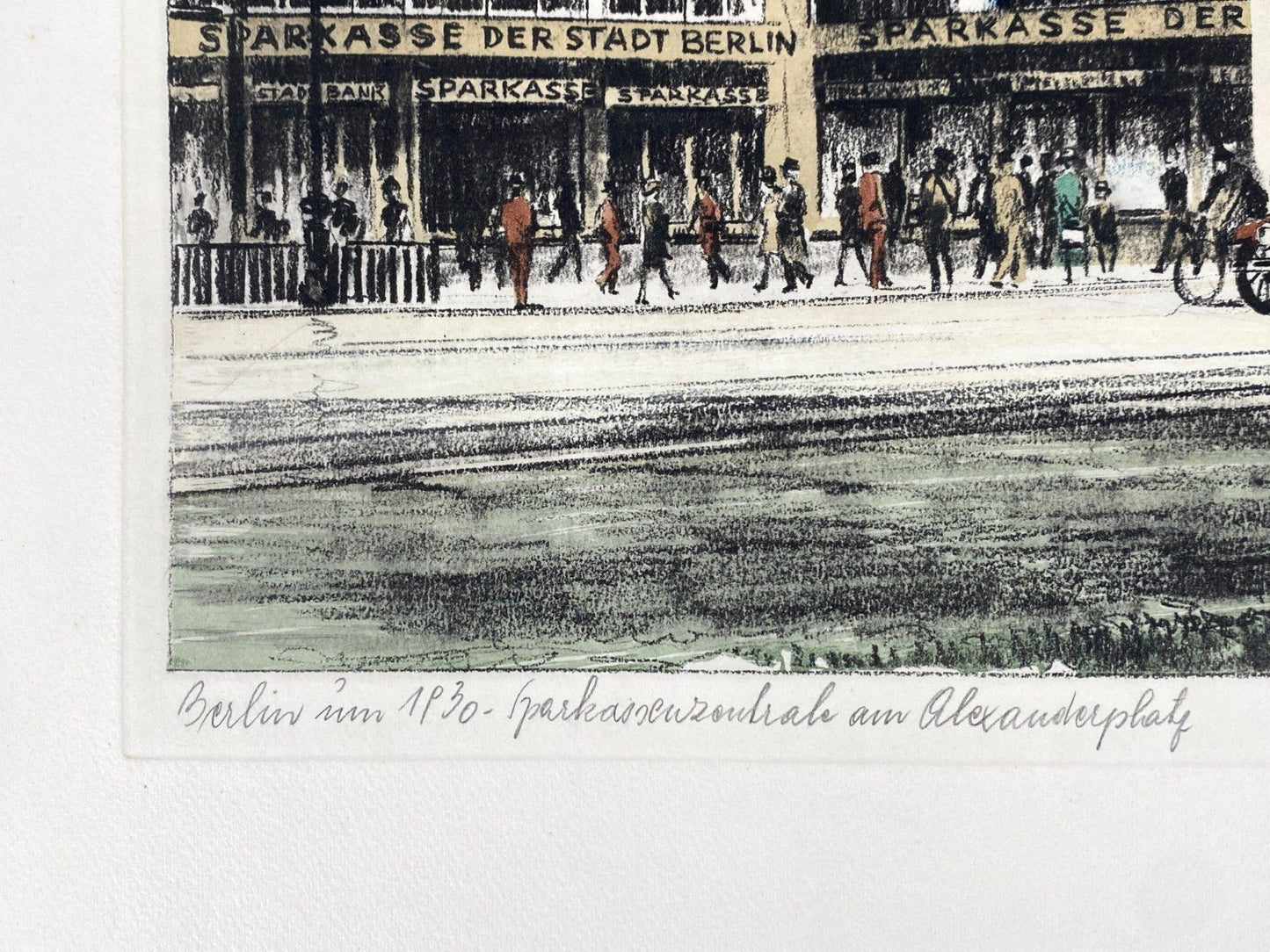 *#2 GRAFIK LITHOGRAFIE HEINZ WEHLISCH BERLIN ALEXANDERPLATZ 1930