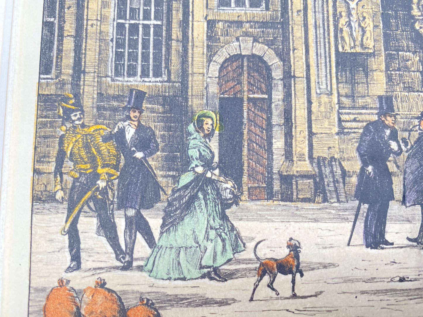DEUTSCHER KÜNSTLER HEINZ WEHLISCH HANNOVER UM 1840 FARBRADIERUNG HANDSIGNIERT