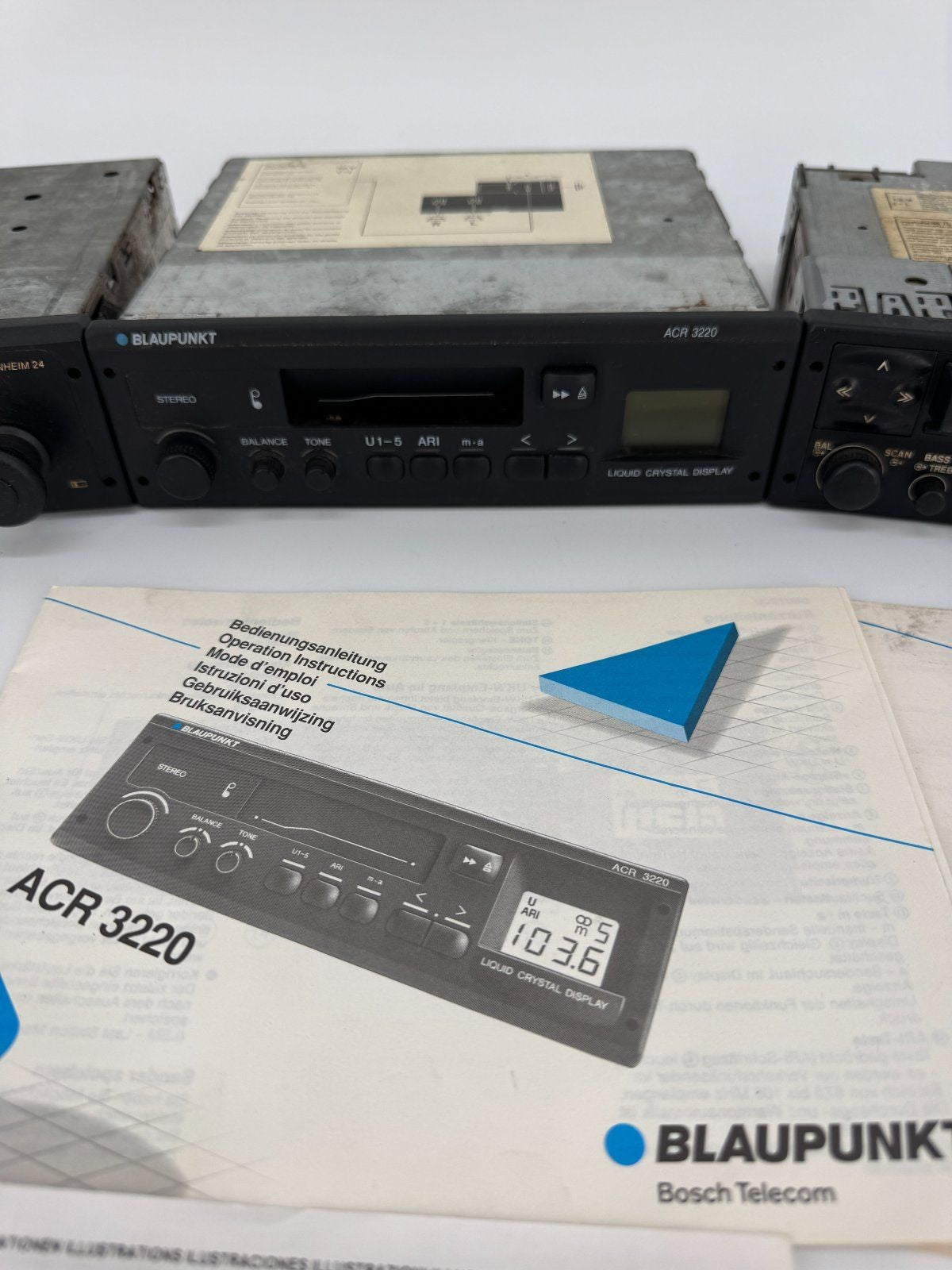 3x BLAUPUNKT AUTORADIO MANNHEIM 24 ACR 3220 ESSEN CR31 OLDTIMER