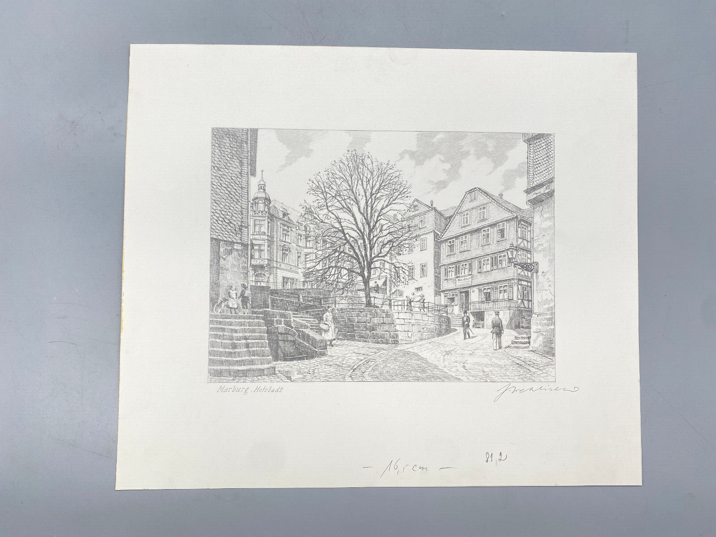 HEINZ WEHLISCH MARBURG HOFSTADT AM MÜHLGRABEN ORIGINAL HANDSIGNIERT
