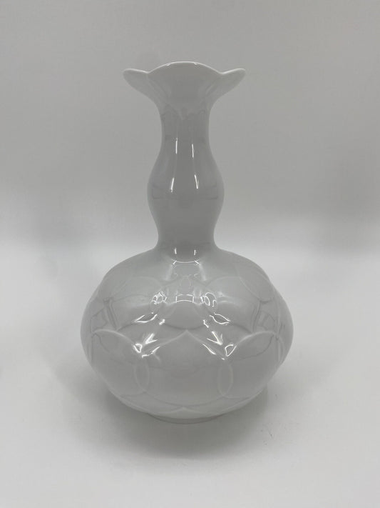 * MEISSENER PORZELLAN VASE LOTUS MEISSEN RELIEF 1. WAHL LUDWIG ZEPNER