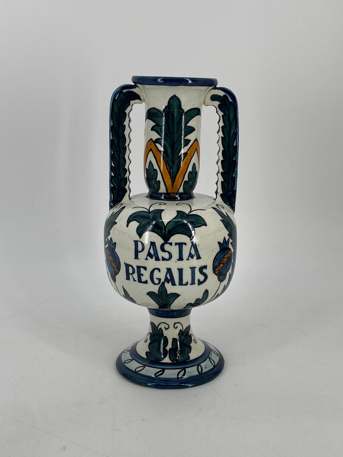 * VASE KRUG KERAMIK PASTA REGALIS HANDPAINTED IN SPAIN SPANIEN VINTAGE