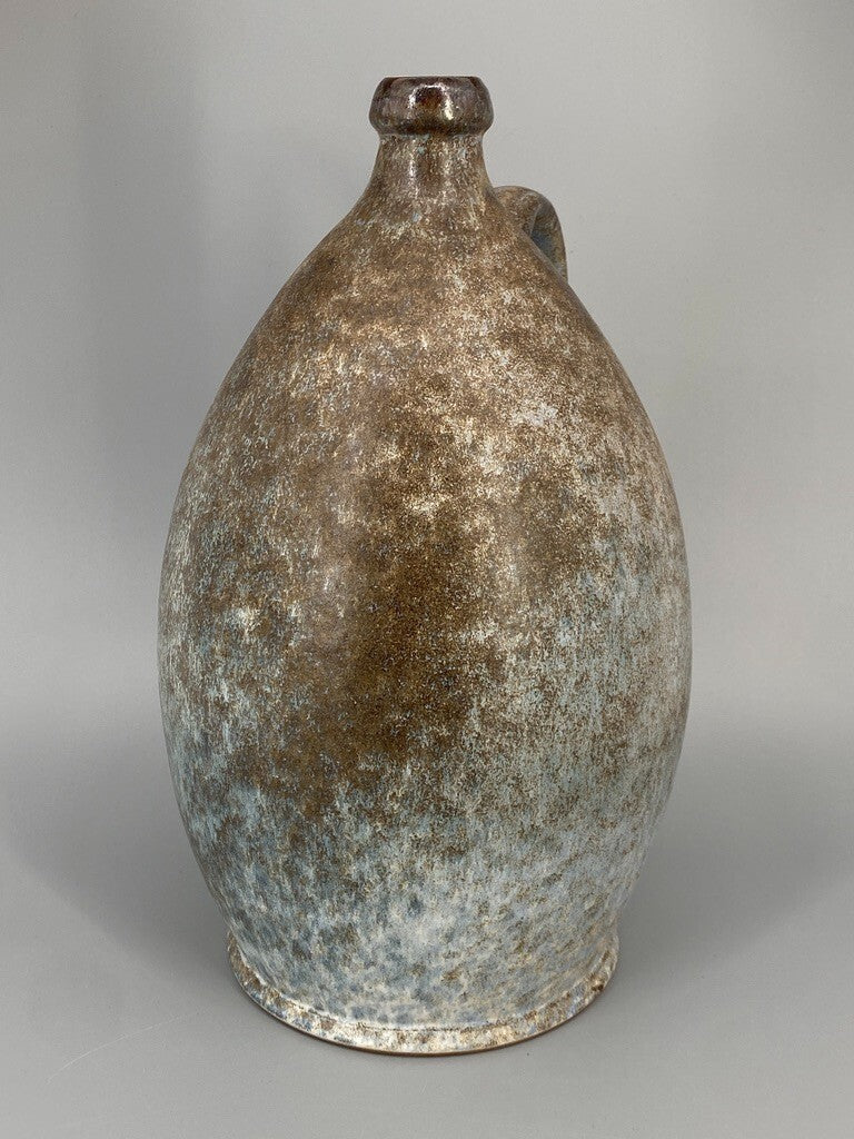 * VASE KRUG KERAMIK STUDIOKERAMIK HENKELVASE SIGNIERT LA MID CENTURY
