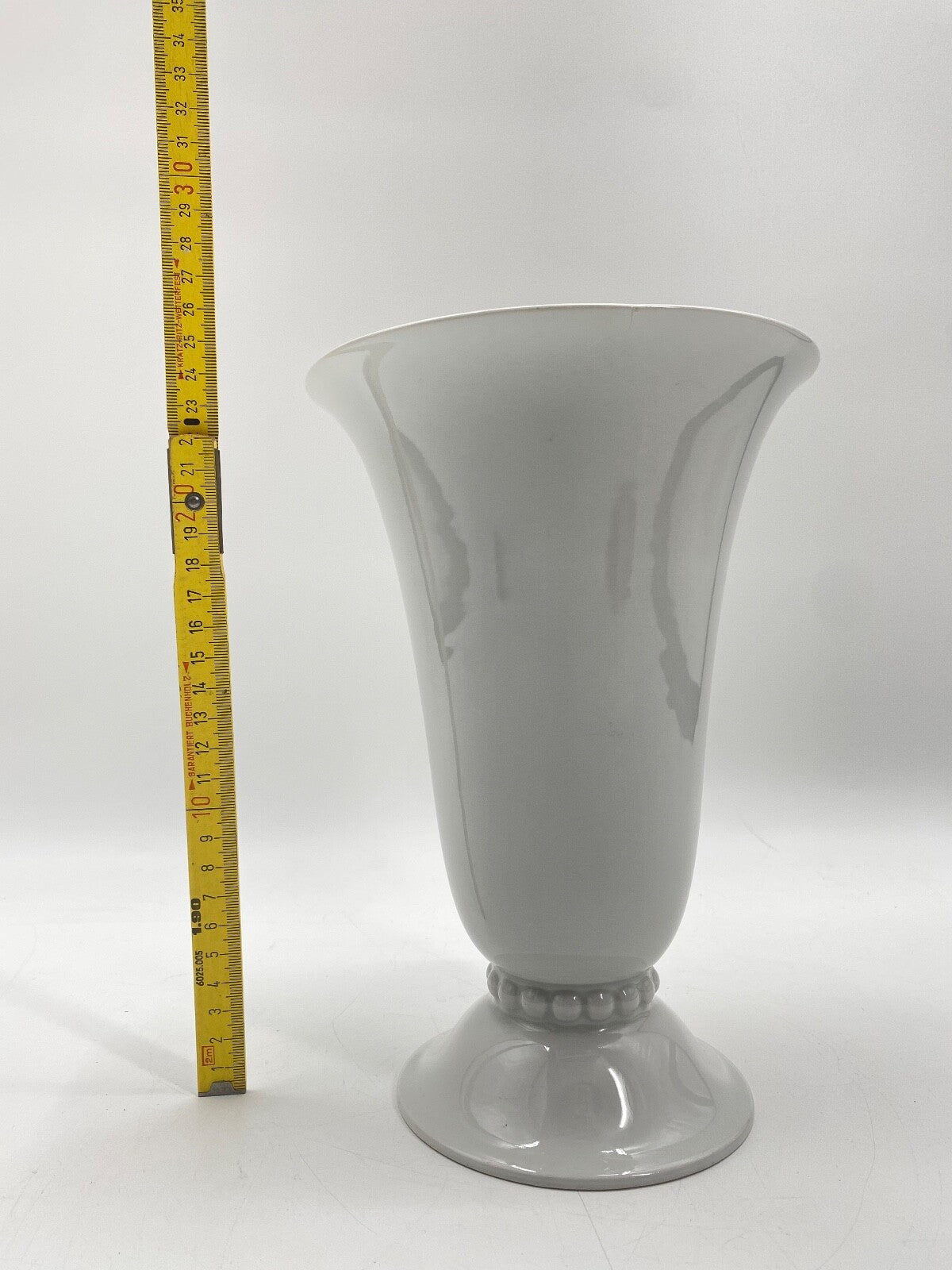* VASE HUTSCHENREUTHER ÄLTESTE PORZELLAN FABRIK HOHENBERG WEIß VINTAGE