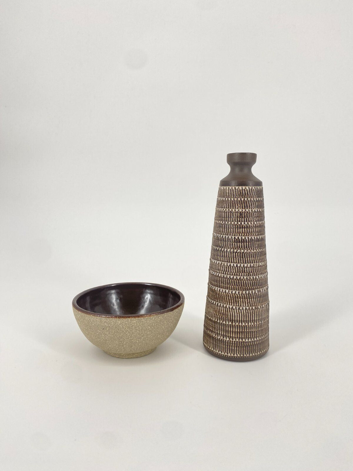 * VASE SCHALE STUDIOKERAMIK VINTAGE KERAMIK MID CENTURY 70ER POTTERY