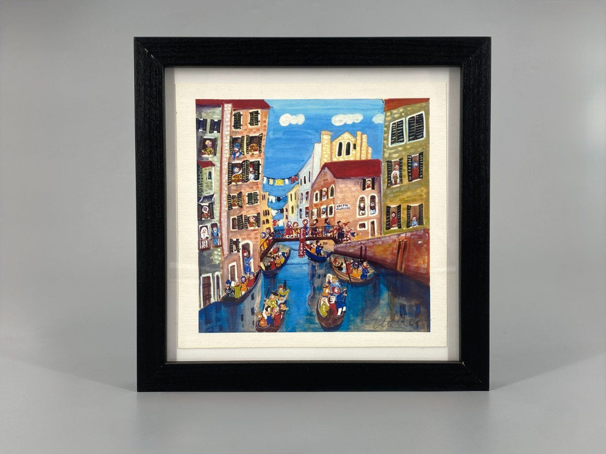 *3x KUNSTDRUCK MICHAL MERON VENEZIA JEWISH FESTIVALS SIGNIERT GERMANY