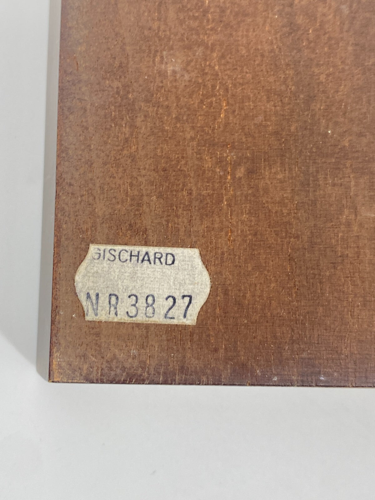 * WETTERSTATION 3827 GISCHARD BAROMETER THERMOMETER HOLZ VINTAGE