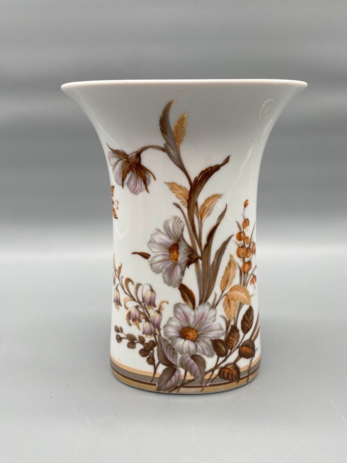 * SET AK KASIER PORZELLAN VASE BLUMEN VINTAGE 50/60er RUND