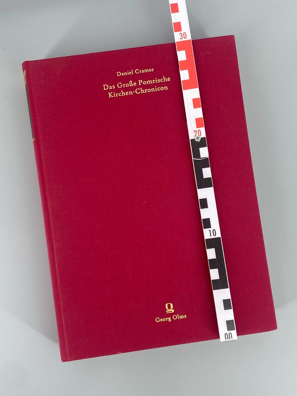 *BUCH DANIEL CRAMER GROßE POMRISCHE KIRCHEN-CHRONICON GEORG OLMS